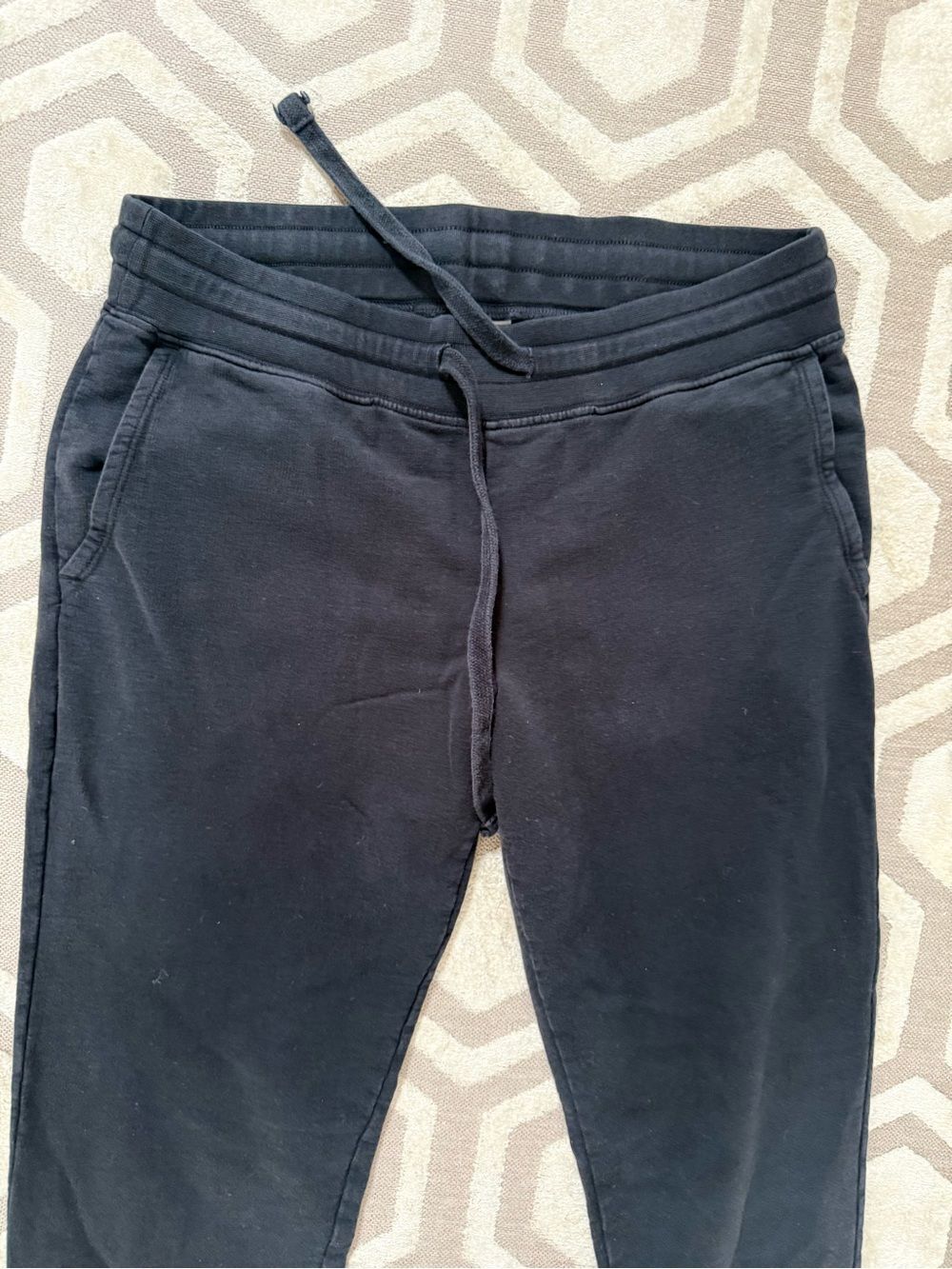 American Giant Women's French Terry Jogger in Black M - Picture 4 of 10